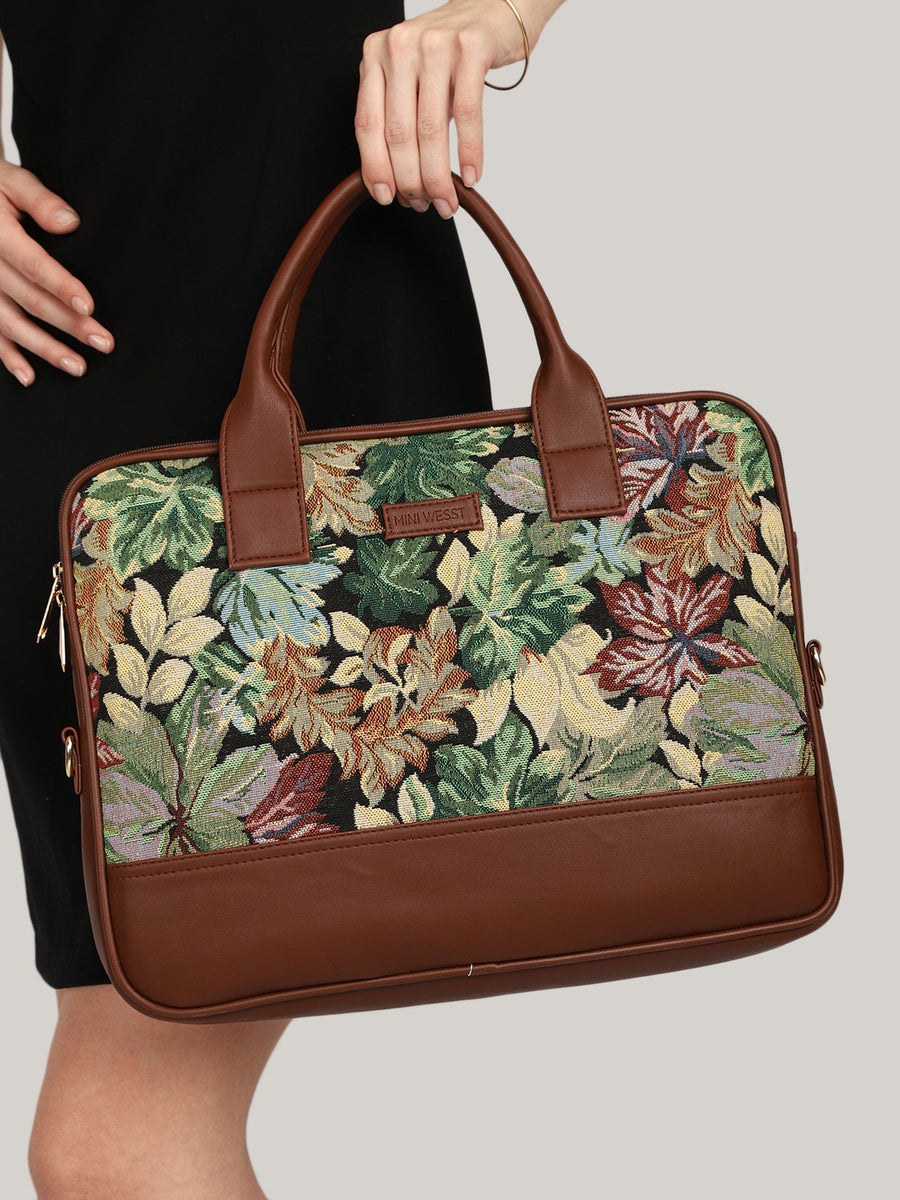 Leafy Affair Multicolor Laptop Bag – Miniwesst