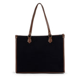 Go Socials Canvas Black Tote Bag