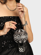 Hot Air Balloon Multicoloured Clutch