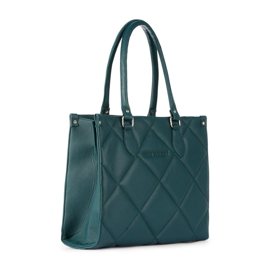 Times Square Newyork Green Tote