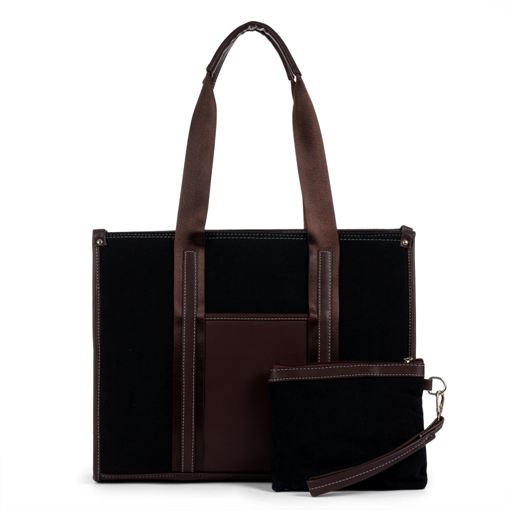 The Venice Canvas Tote With Pouch