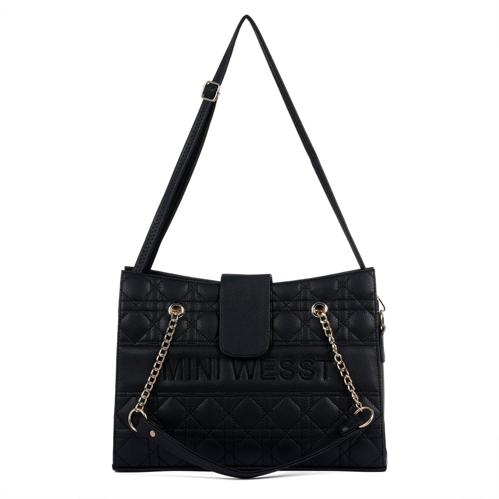 Mini Wesst Signature Black Tote