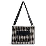 Go Socials Houndstooth Tote Bag