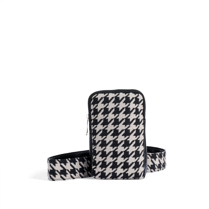 Houndstooth Mobile Sling Bag