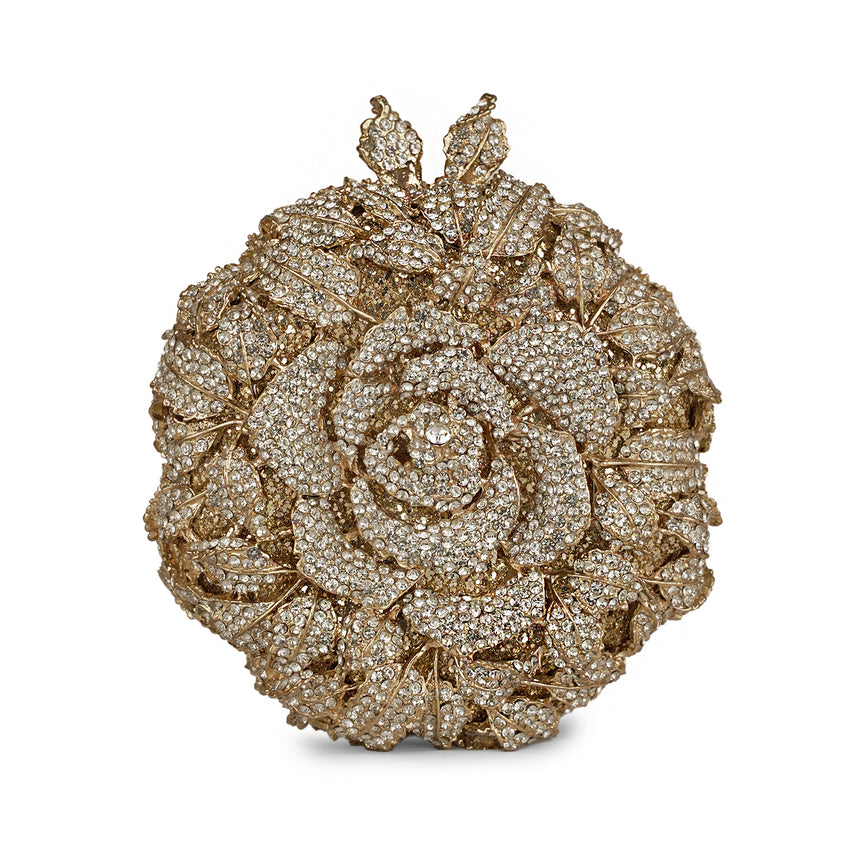 Floral Golden Clutch