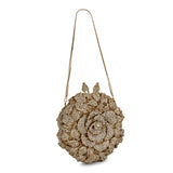 Floral Golden Clutch