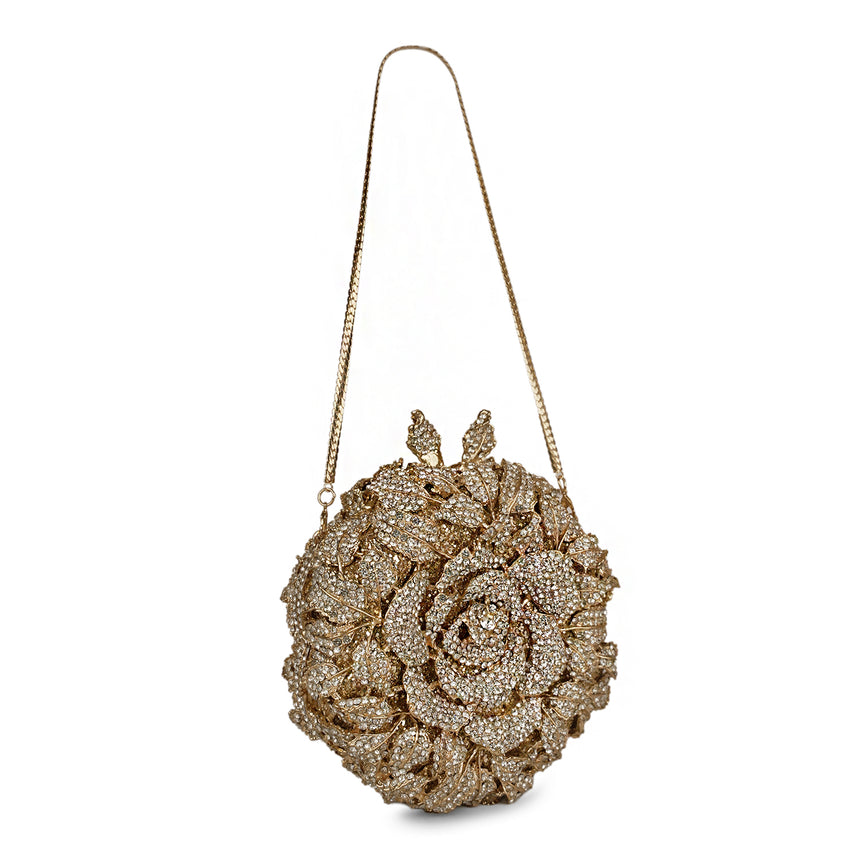 Floral Golden Clutch