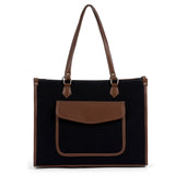 Go Socials Canvas Black Tote Bag