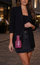 Champagne Multicolor Clutch