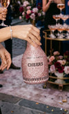 Champagne Multicoloured Clutch
