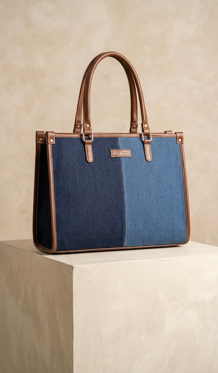 Freya Denim Tote Bag