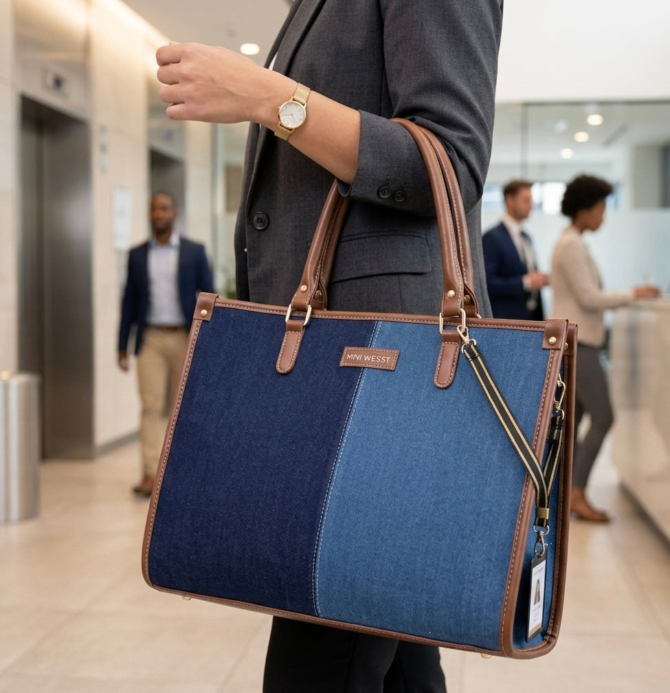 Freya Denim Tote Bag