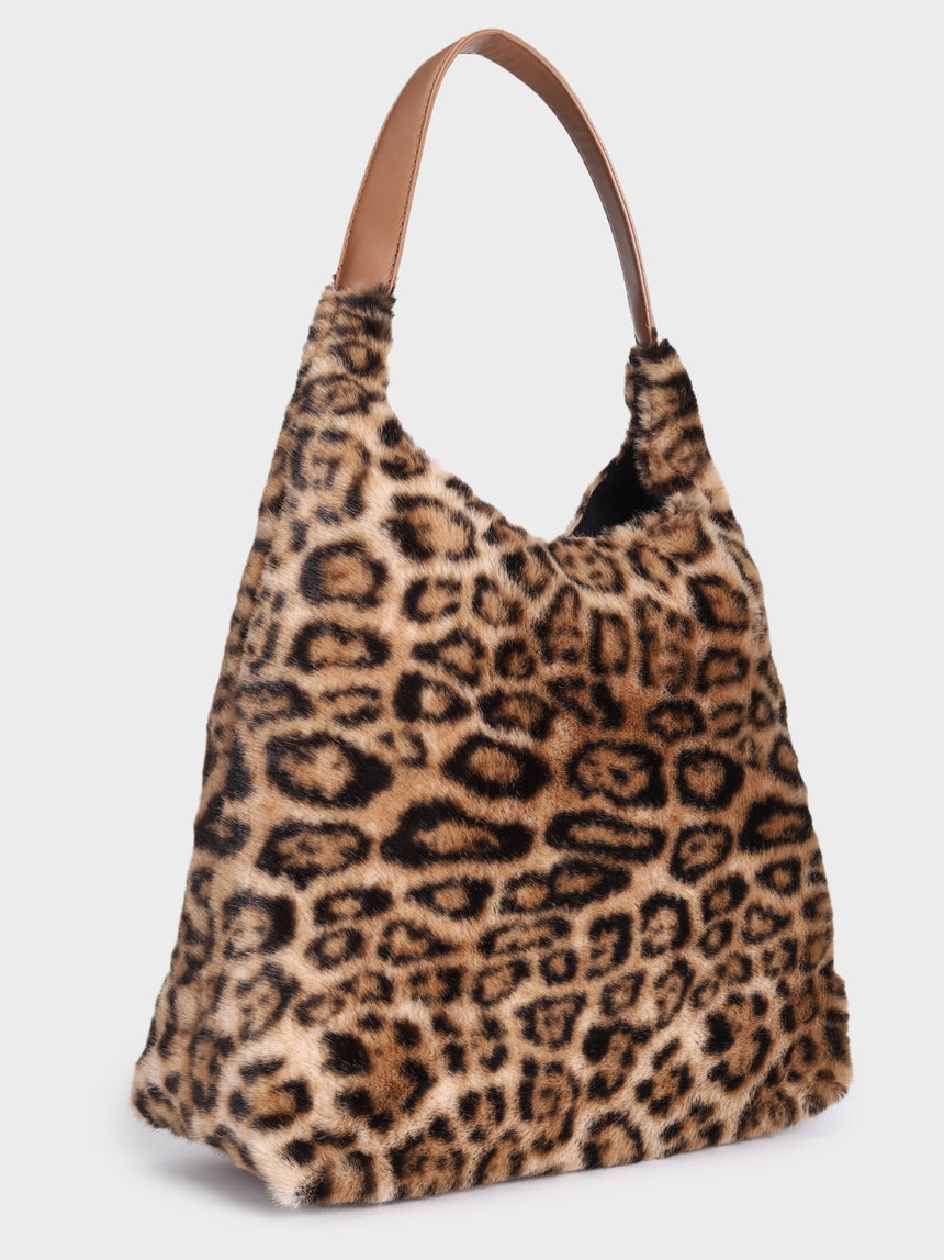 Leopard Trails Light Brown Handbag
