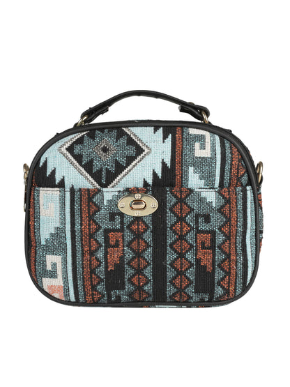 Emily sling  bag MINI WESST White Casual Abstract Handheld Bag(MWHB127PR)