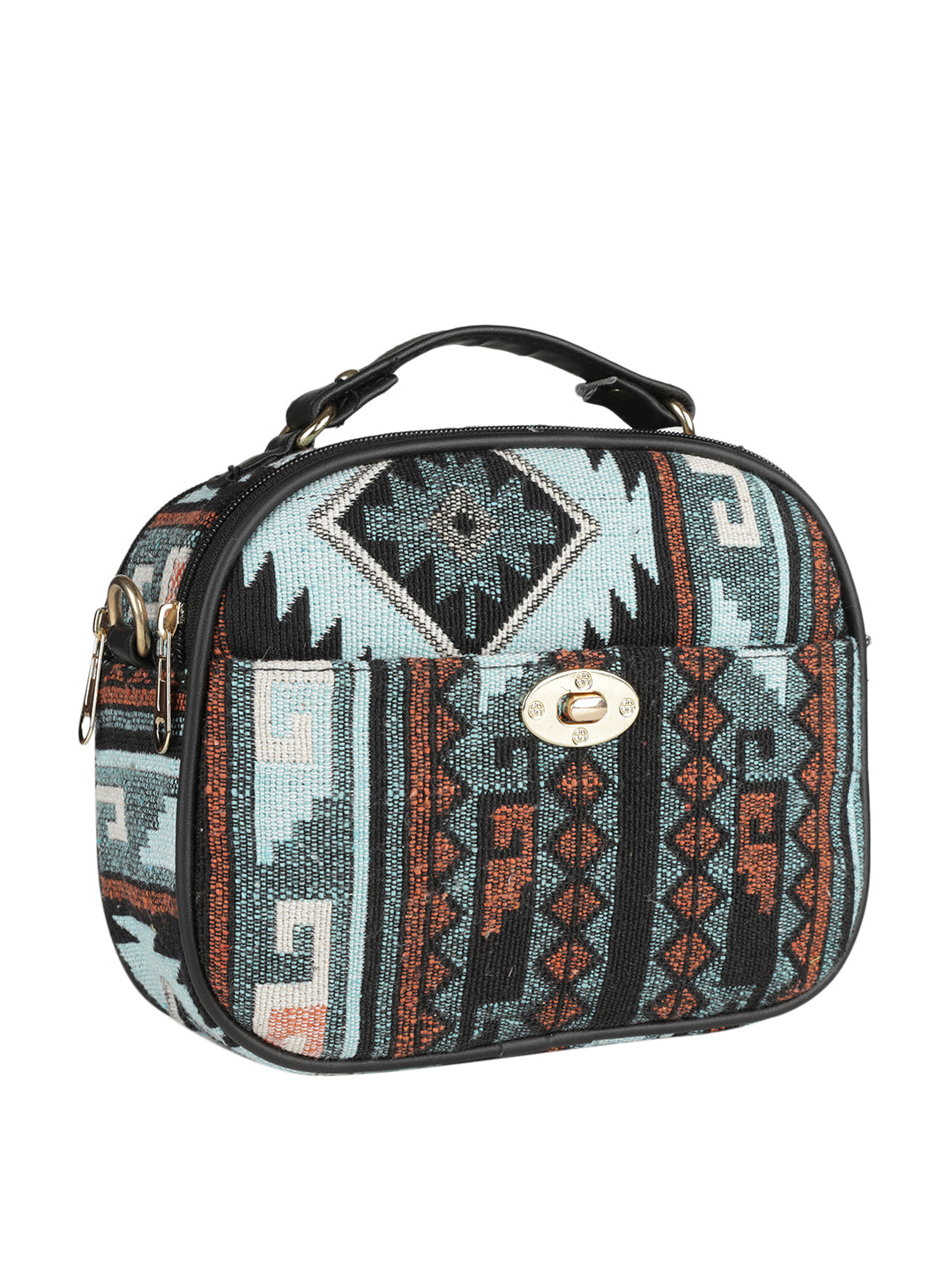 Emily sling  bag MINI WESST White Casual Abstract Handheld Bag(MWHB127PR)
