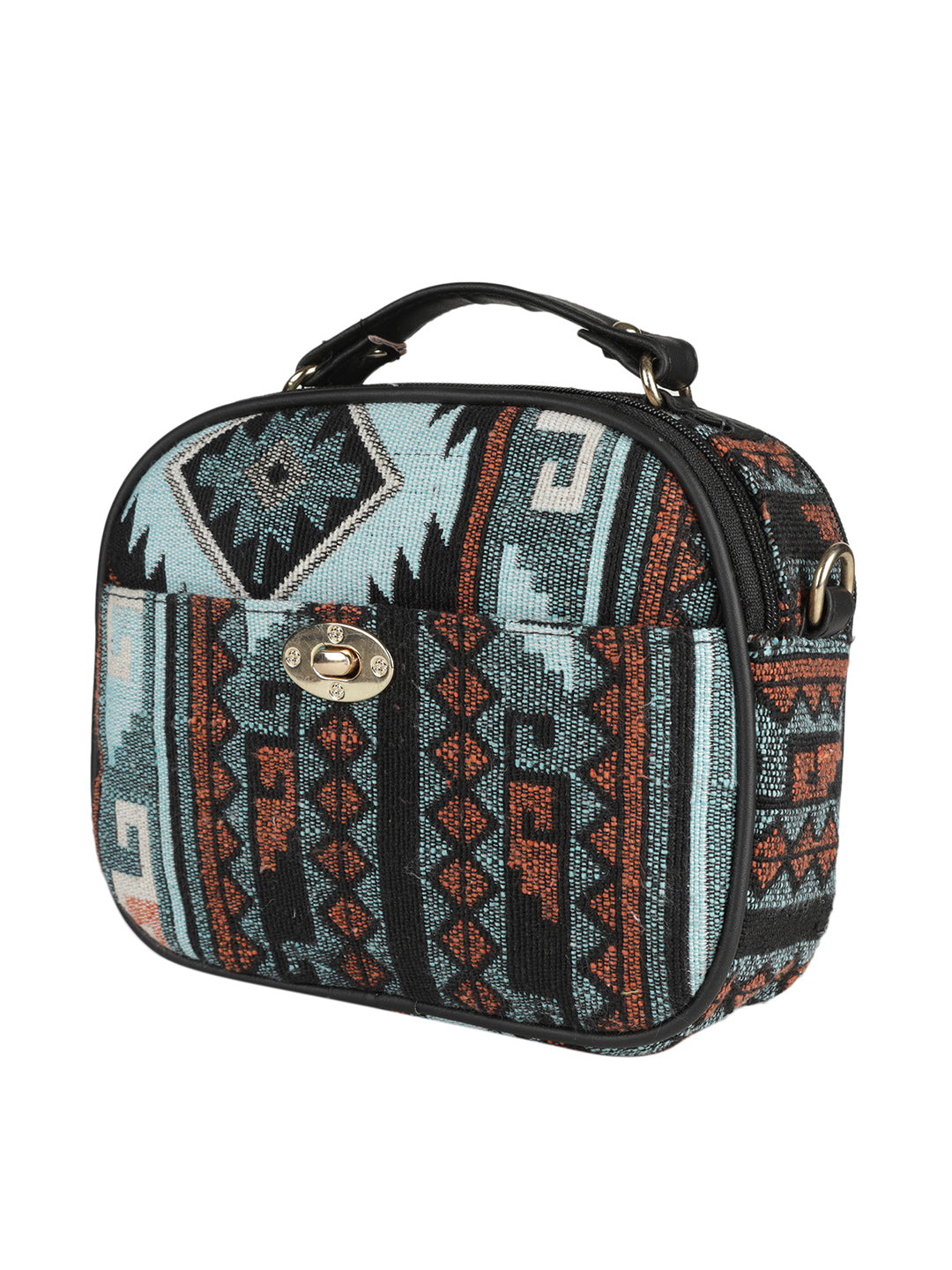 Emily sling  bag MINI WESST White Casual Abstract Handheld Bag(MWHB127PR)