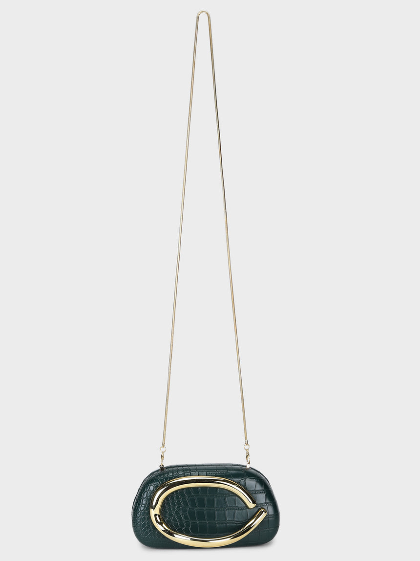 Cleo Green Clutch