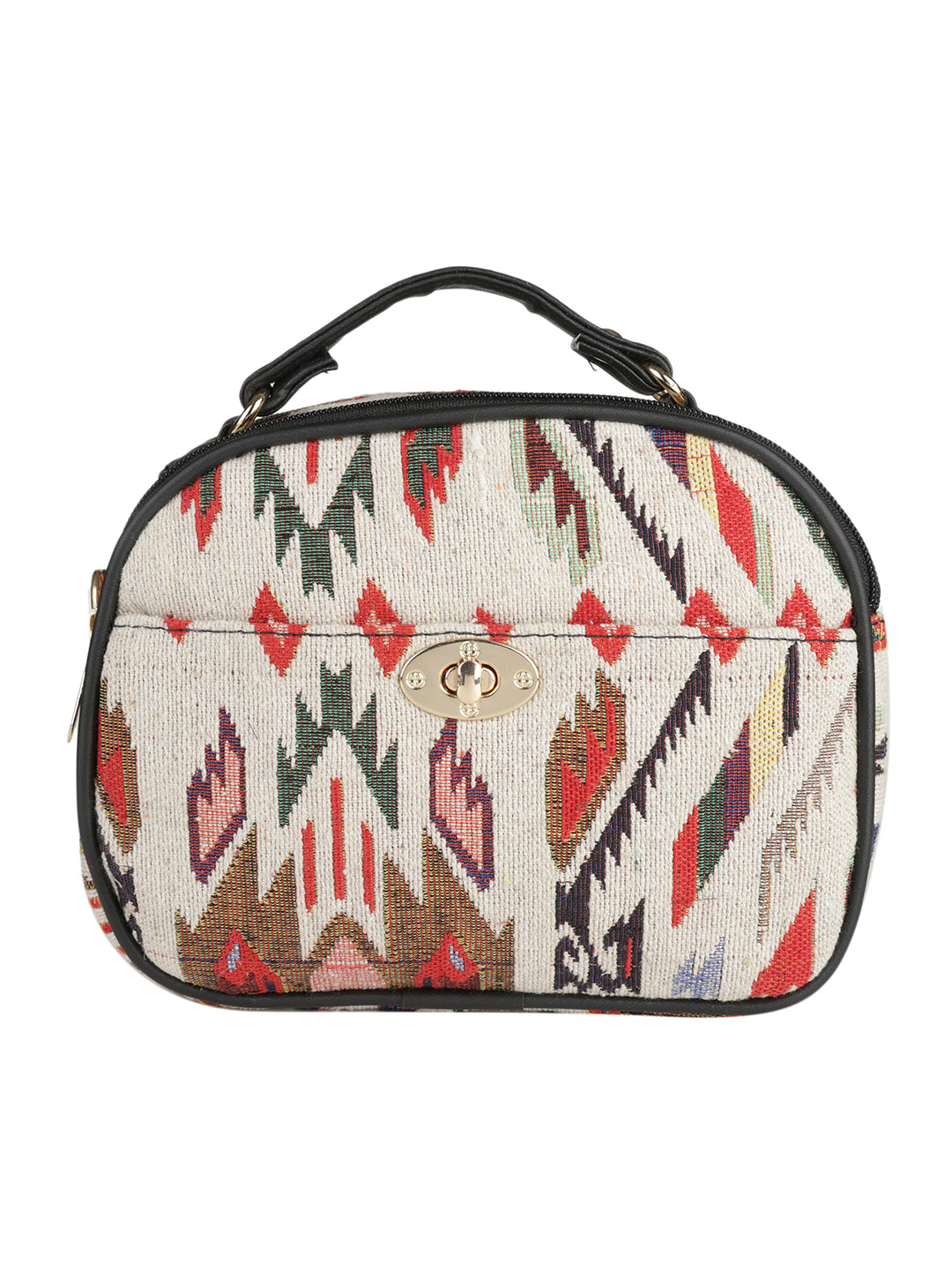 Emily Sling bag MINI WESST Multi Casual Abstract Handheld Bag(MWHB128PR)