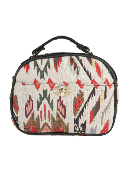 Emily Sling bag MINI WESST Multi Casual Abstract Handheld Bag(MWHB128PR)