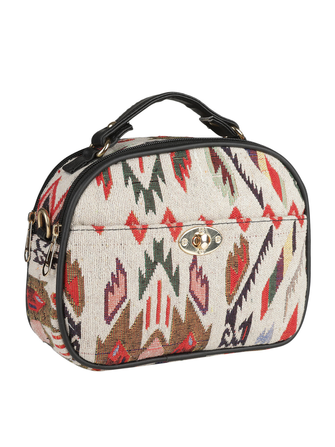 Emily Sling Multi Casual Abstract Handheld Bag