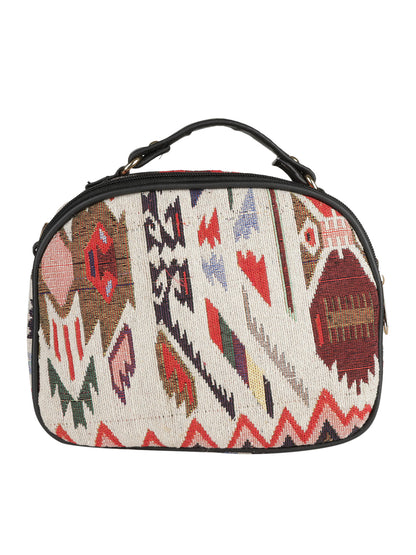Emily Sling bag MINI WESST Multi Casual Abstract Handheld Bag(MWHB128PR)