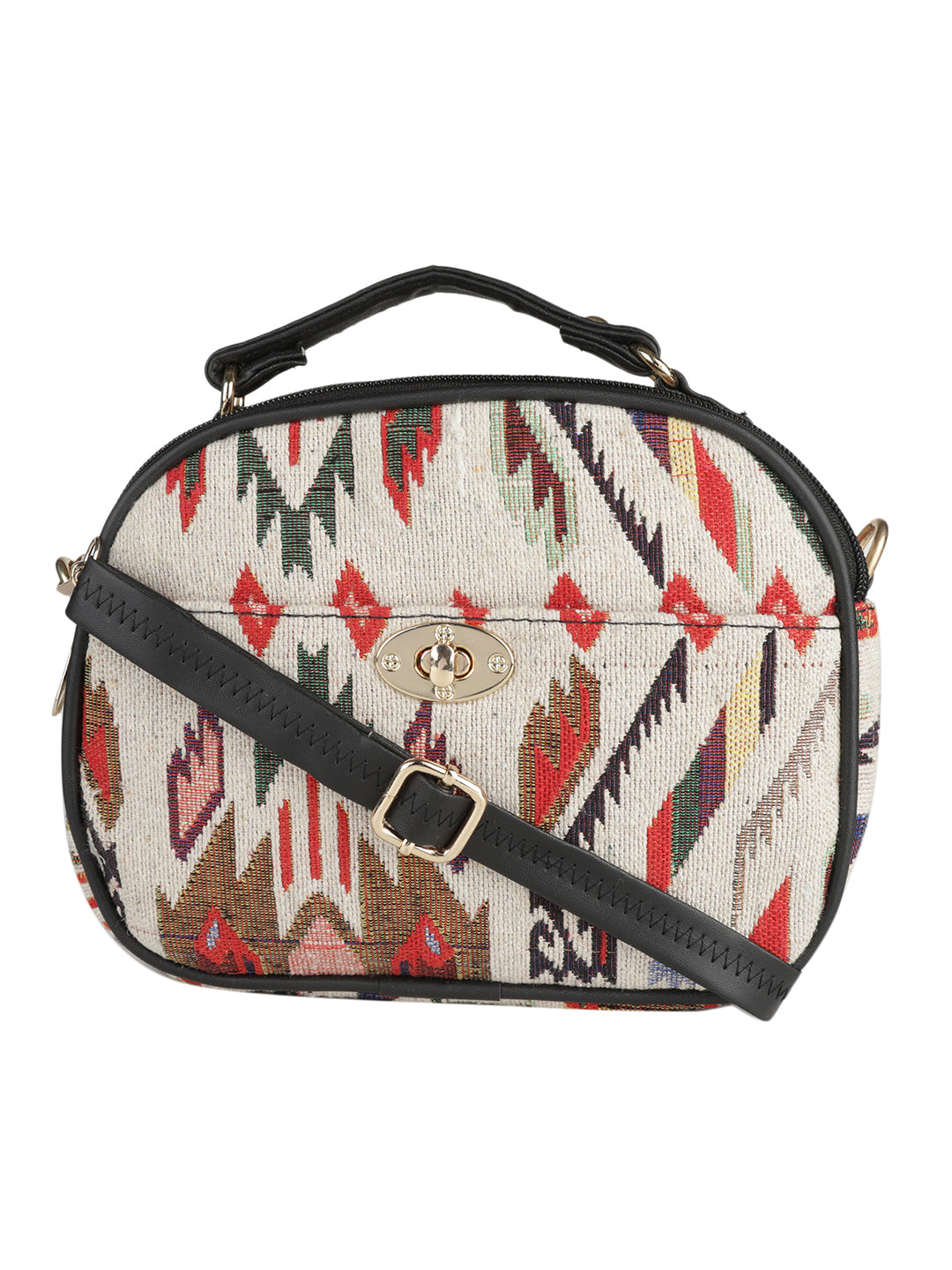 Emily Sling bag MINI WESST Multi Casual Abstract Handheld Bag(MWHB128PR)