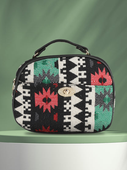 Emily sling bag MINI WESST Multi Casual Abstract Handheld Bag(MWHB129PR)