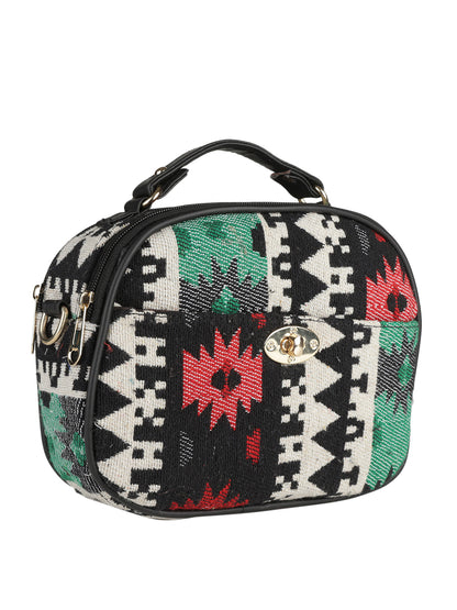 Emily sling bag MINI WESST Multi Casual Abstract Handheld Bag(MWHB129PR)