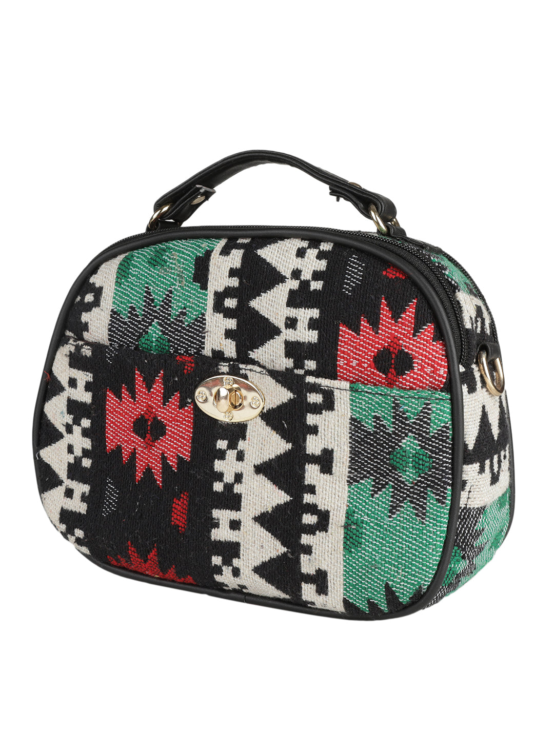 Emily sling bag MINI WESST Multi Casual Abstract Handheld Bag(MWHB129PR)