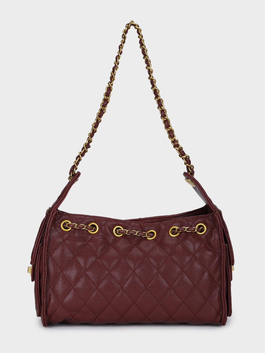 Dylan Maroon Handbag