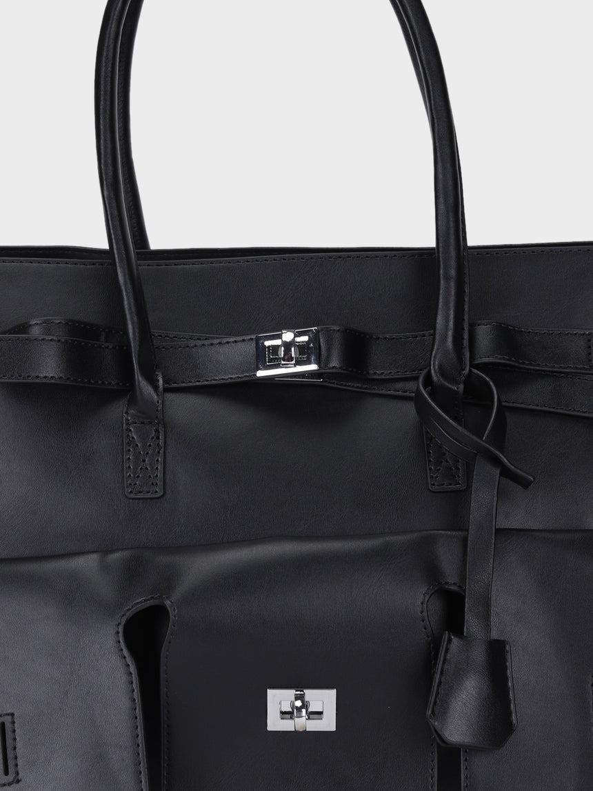Hugo Jumbo Black Tote