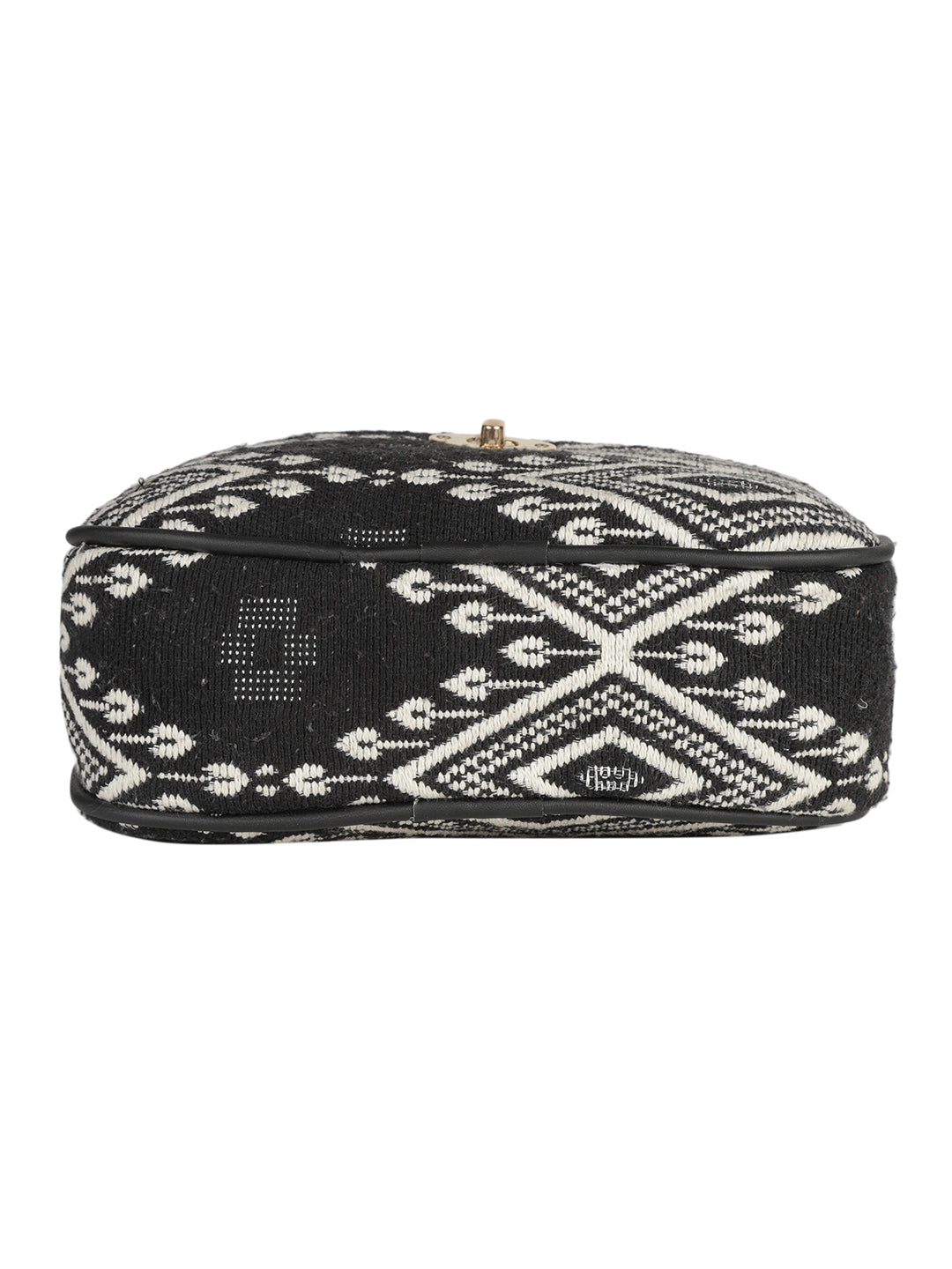EMILY SLING BAGS MINI WESST Black Casual Abstract Handheld Bag(MWHB131PR)
