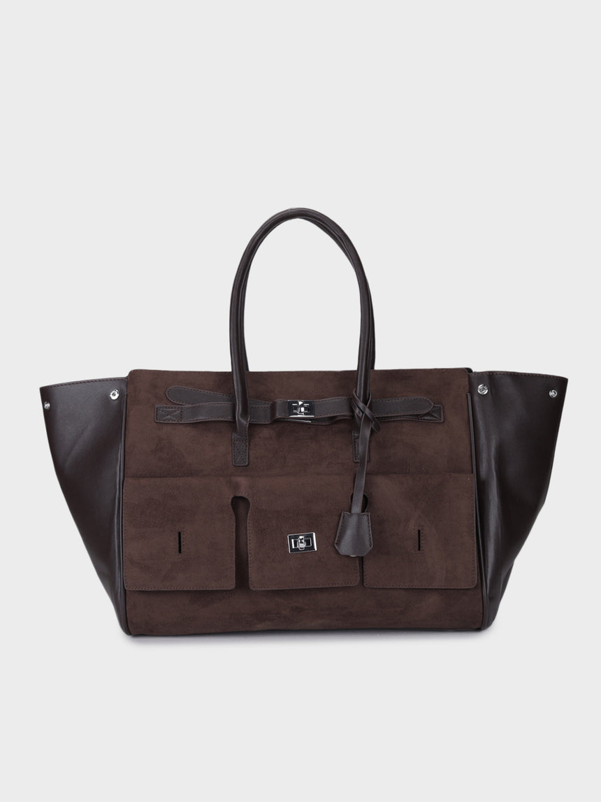 Hugo Jumbo Brown Tote