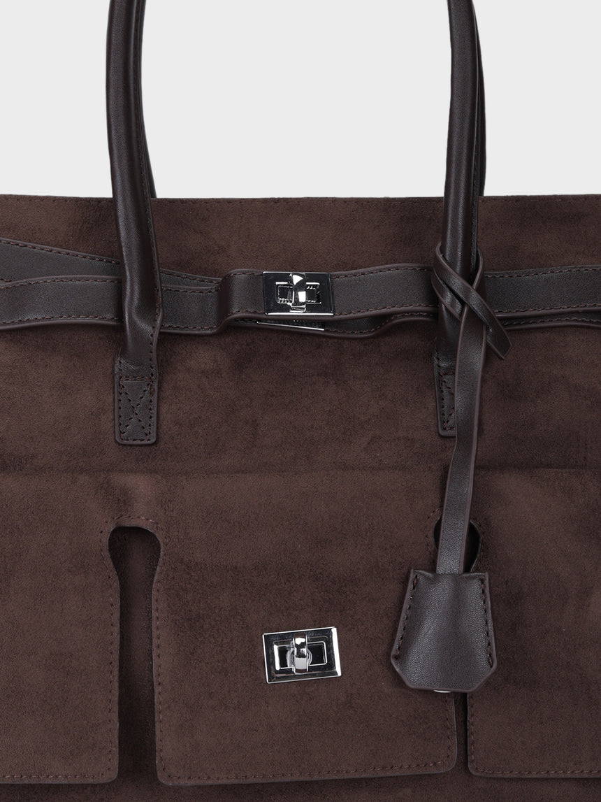 Hugo Jumbo Brown Tote