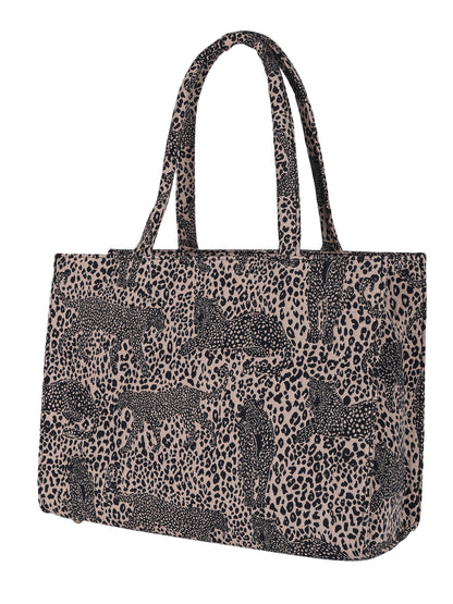 MINI WESST Grey Graphic Tote Bag(MWTB115PR)