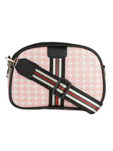 Pink Casual Checked Sling Bag
