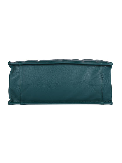 DENVER BAGS MINI WESST Green Textured Tote Bag(MWTB104GR)