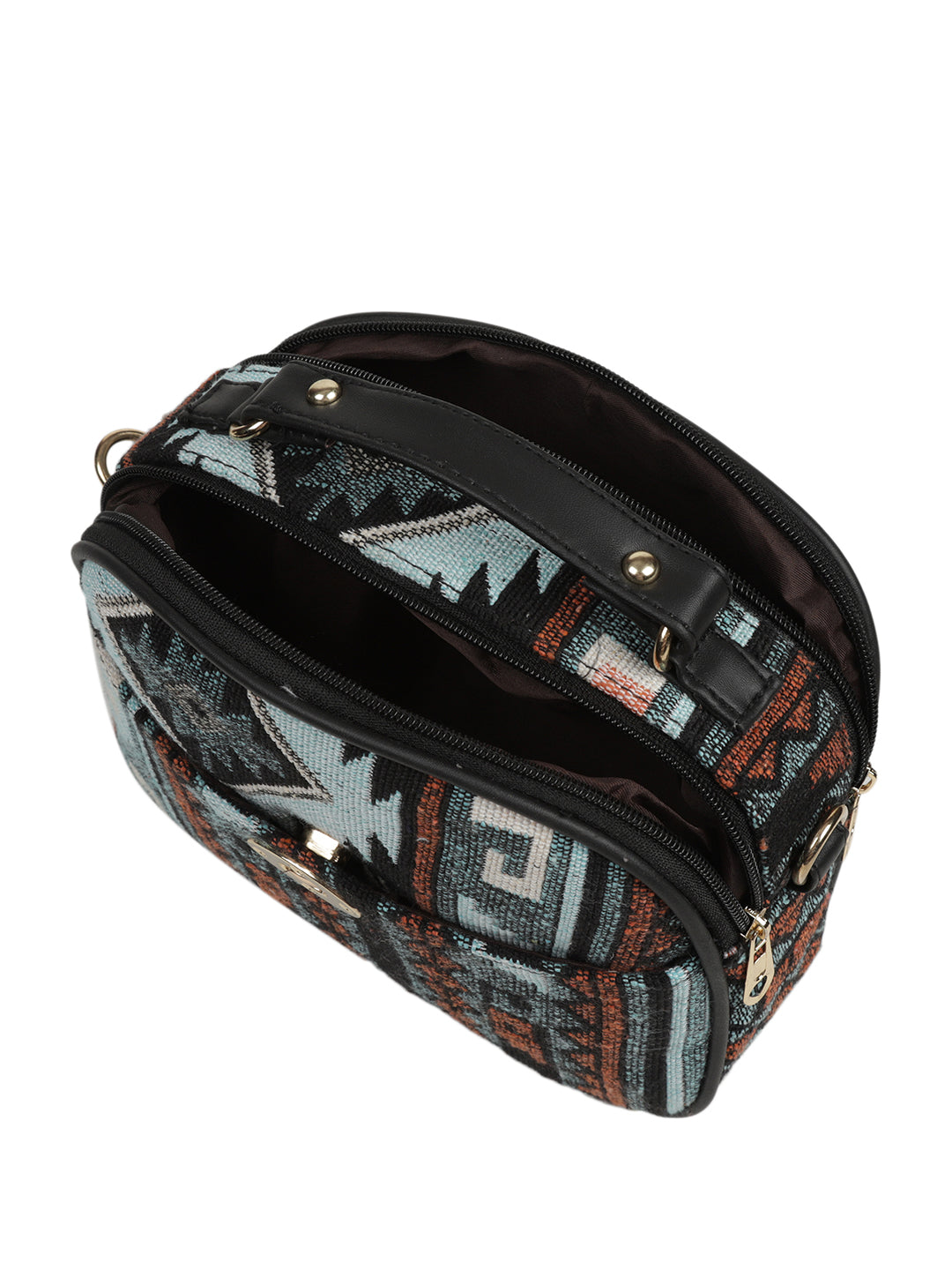Emily sling  bag MINI WESST White Casual Abstract Handheld Bag(MWHB127PR)
