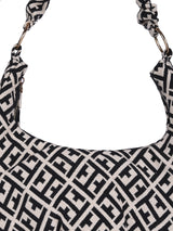 Black And White Graphic Hobo Bag