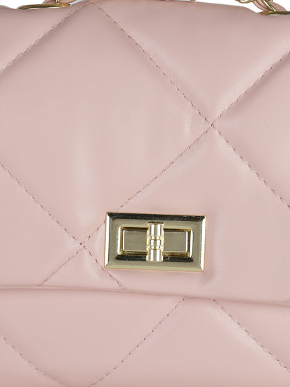 MINI WESST Pink Casual Solid Sling Bag(MWHB136PK)