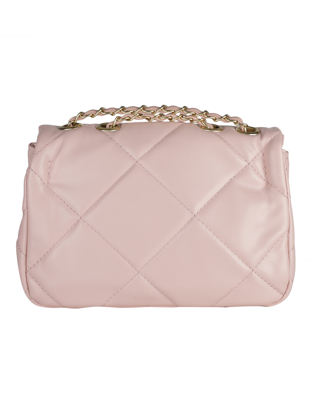 Pink Casual Solid Sling Bag