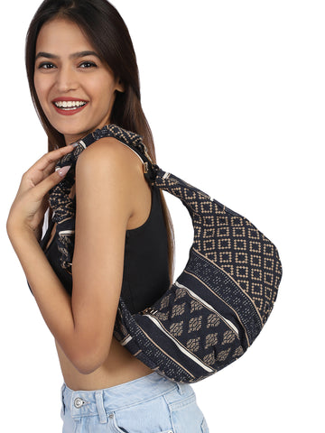 Multi Graphic Hobo Bag