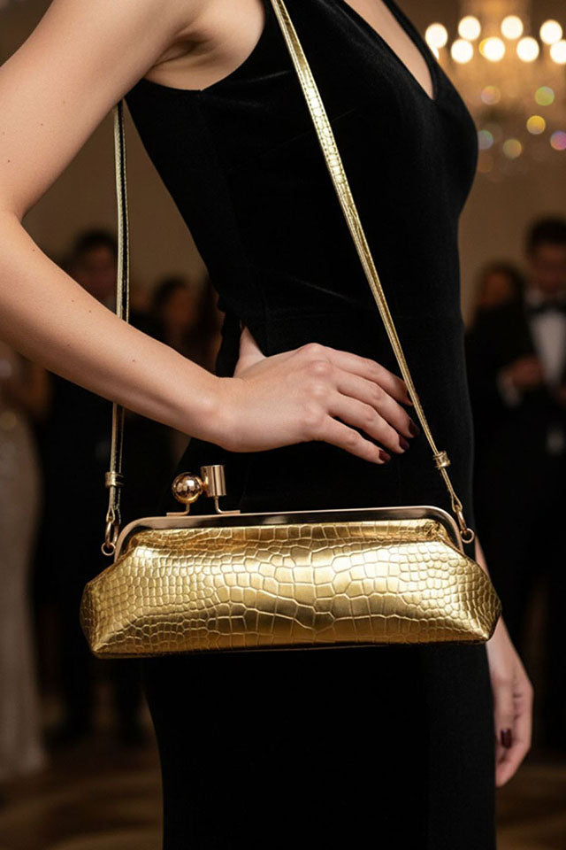 Paula Gold Clutch