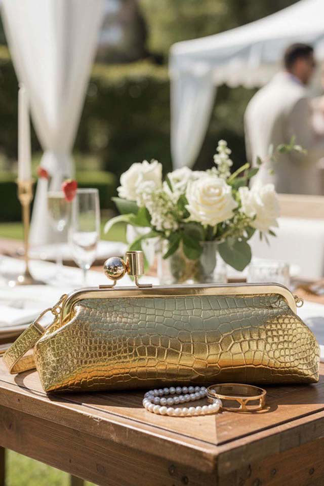 Paula Gold Clutch