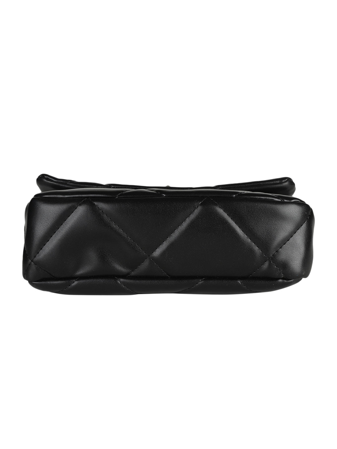 Black Casual Solid Sling Bag