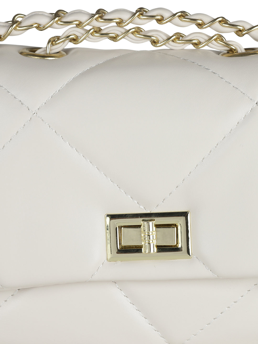 MINI WESST White Casual Solid Sling Bag(MWHB139WT)