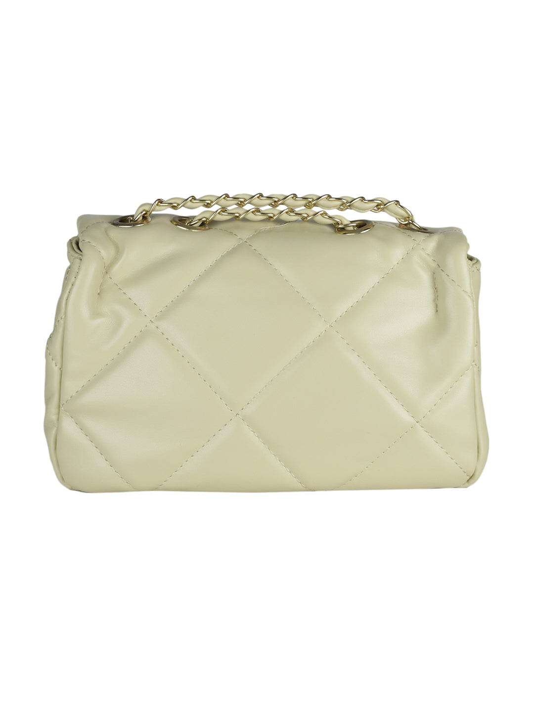MINI WESST Cream Casual Solid Sling Bag(MWHB140GR)