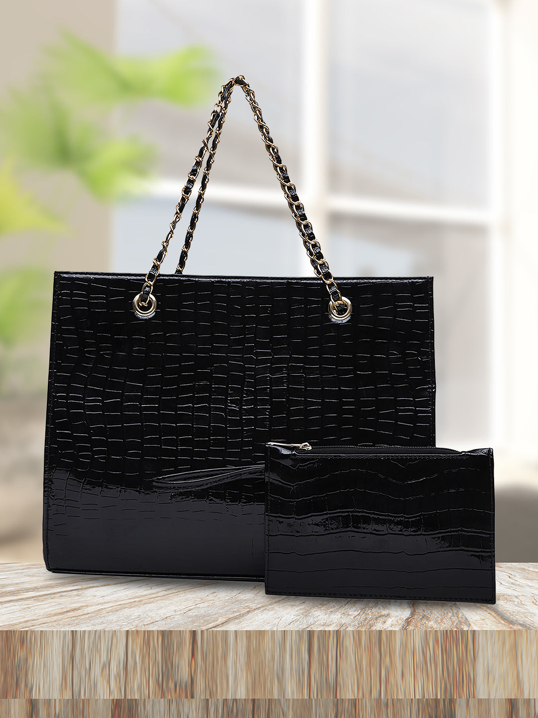 Nora Classic Black Tote Bag