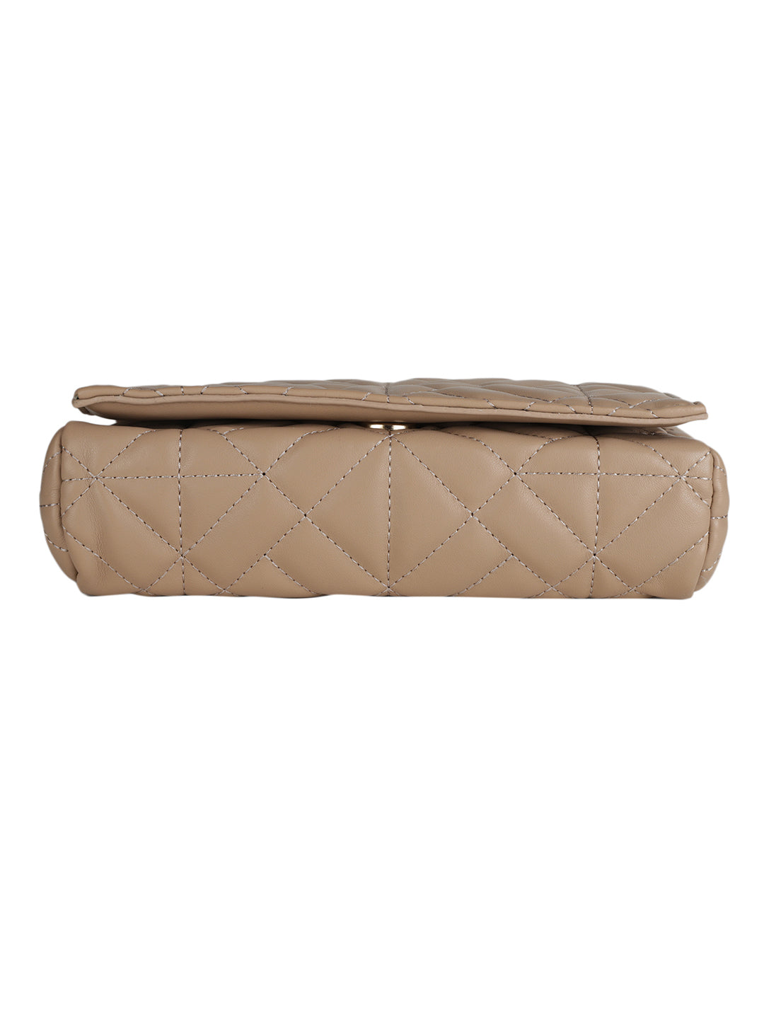 MINI WESST Beige Casual Solid Shoulder Bag(MWHB145BE)