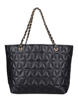 Black Solid Shoulder Bag